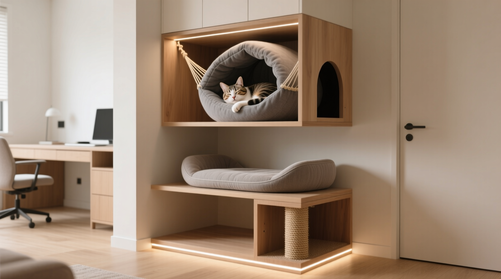 Closet Organization Tips for Cat Napping Nooks