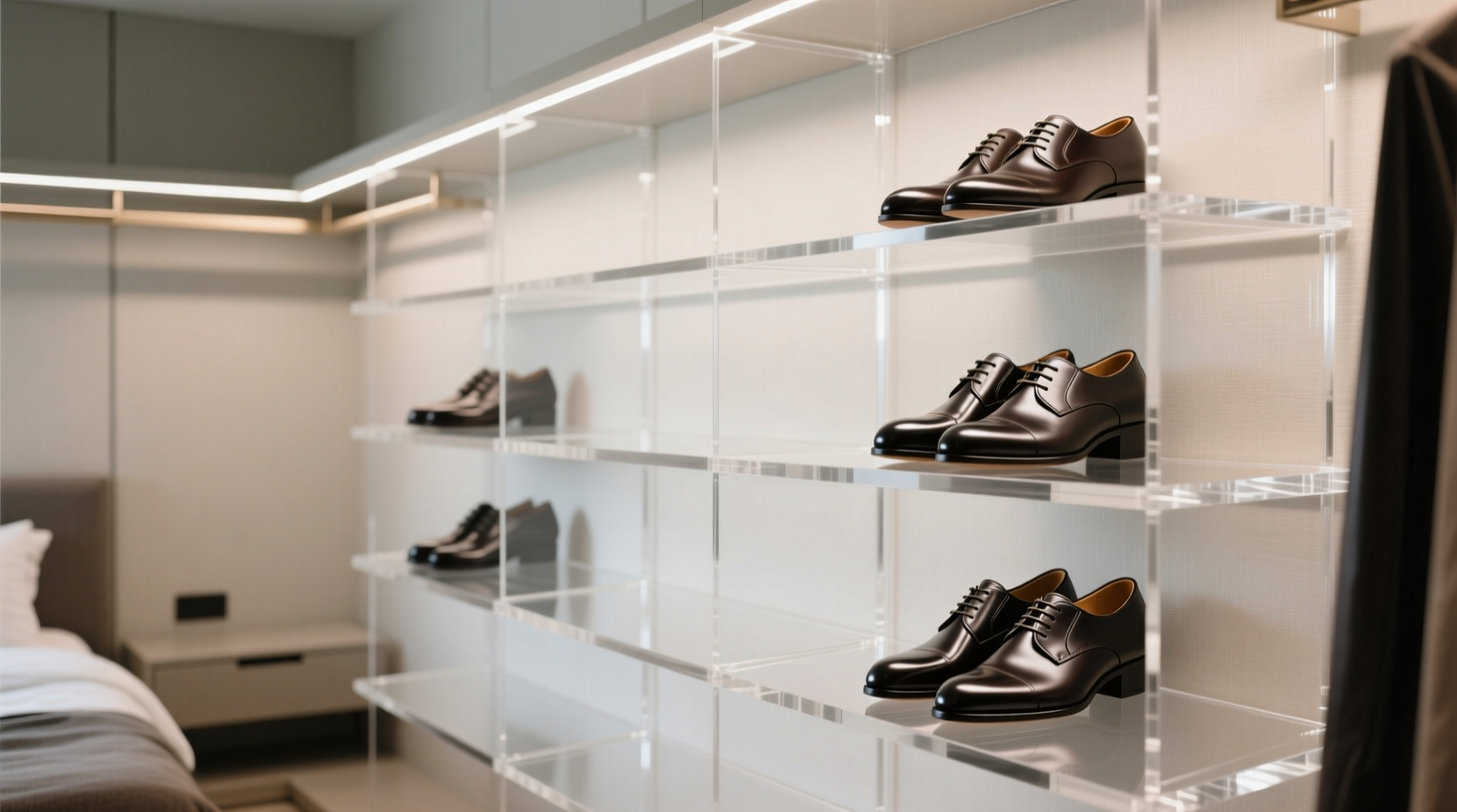 Closet Organization Tips: Clear Shelves vs Angled Racks