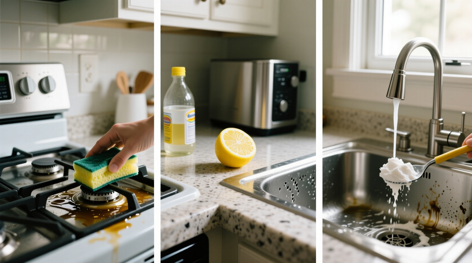 How to Clean Your Kitchen with Common Household Items: Science-Backed Guide
