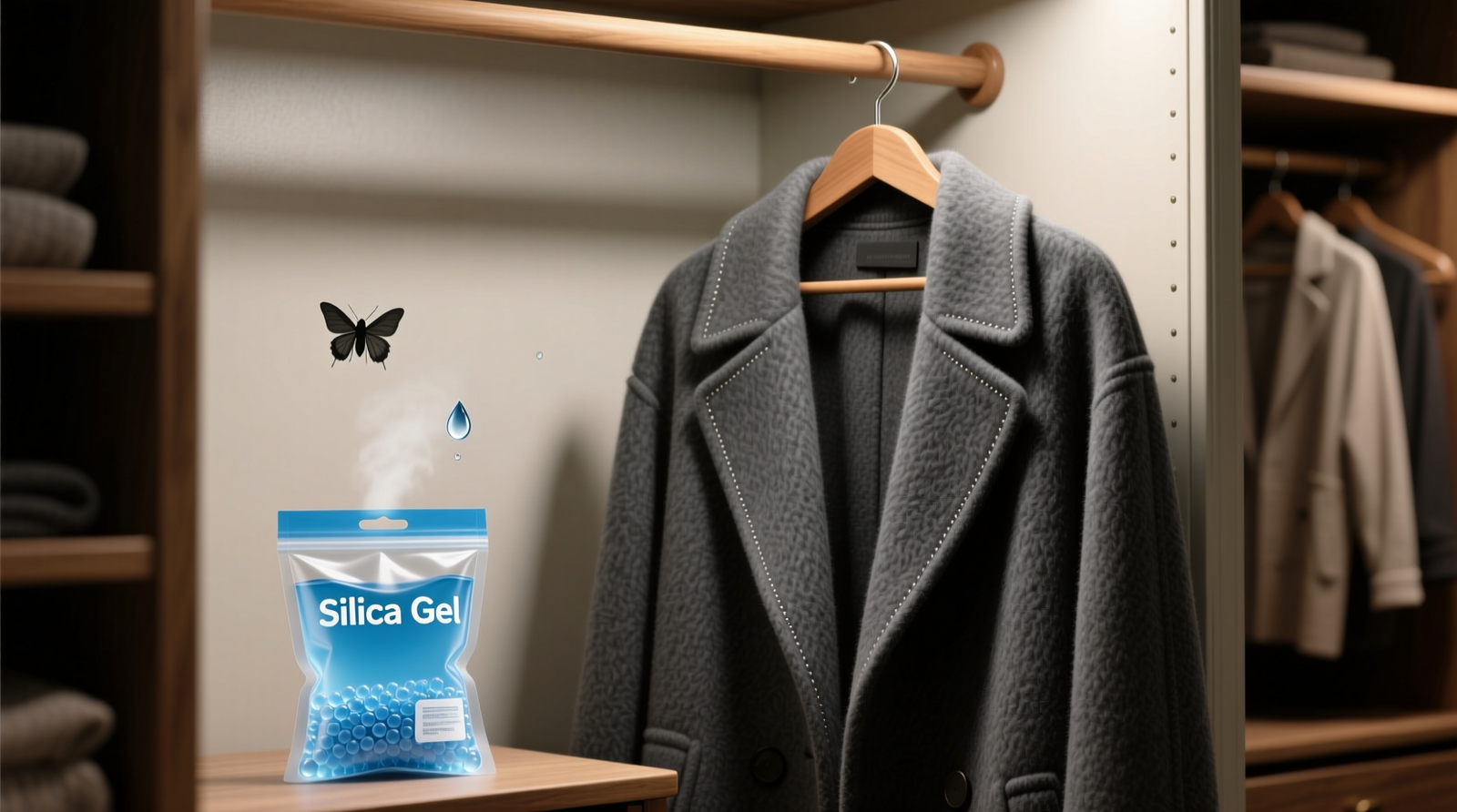 Closet Dehumidifier Bag Safety for Wool Coats