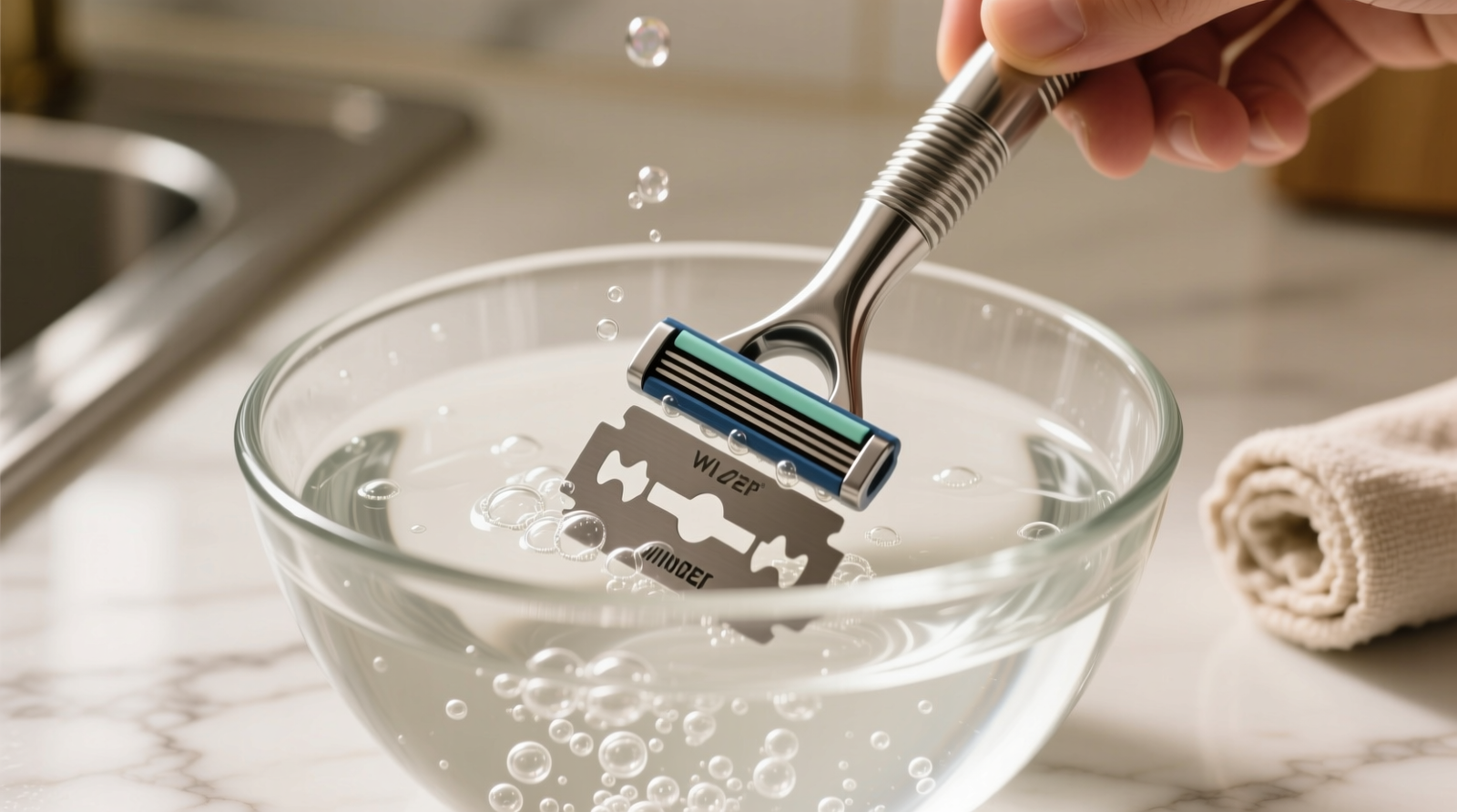 Clean Your Reusable Razor in a Snap with White Vinegar (Science-Backed)