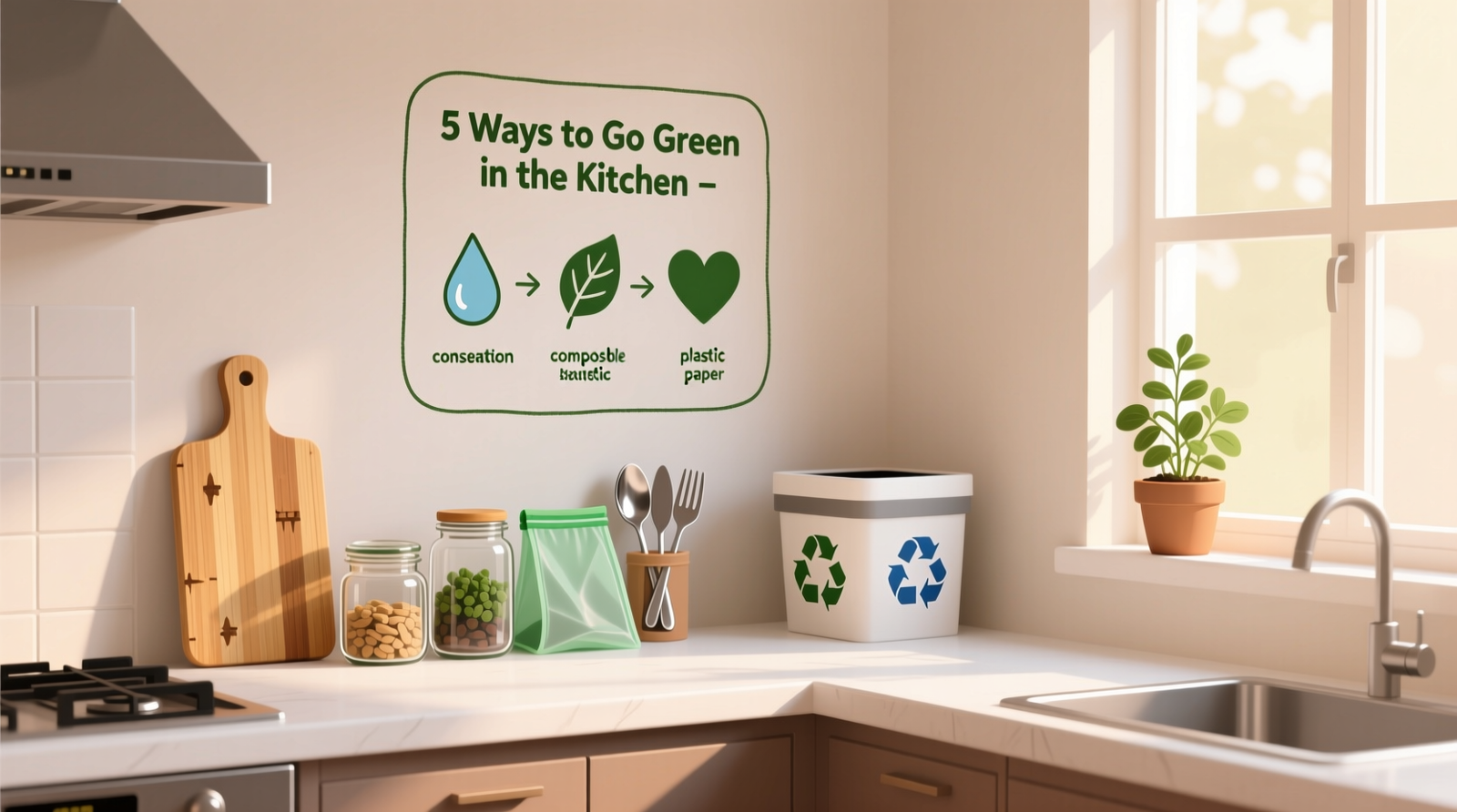 How to Go Green in the Kitchen: Science-Backed, Non-Toxic Methods