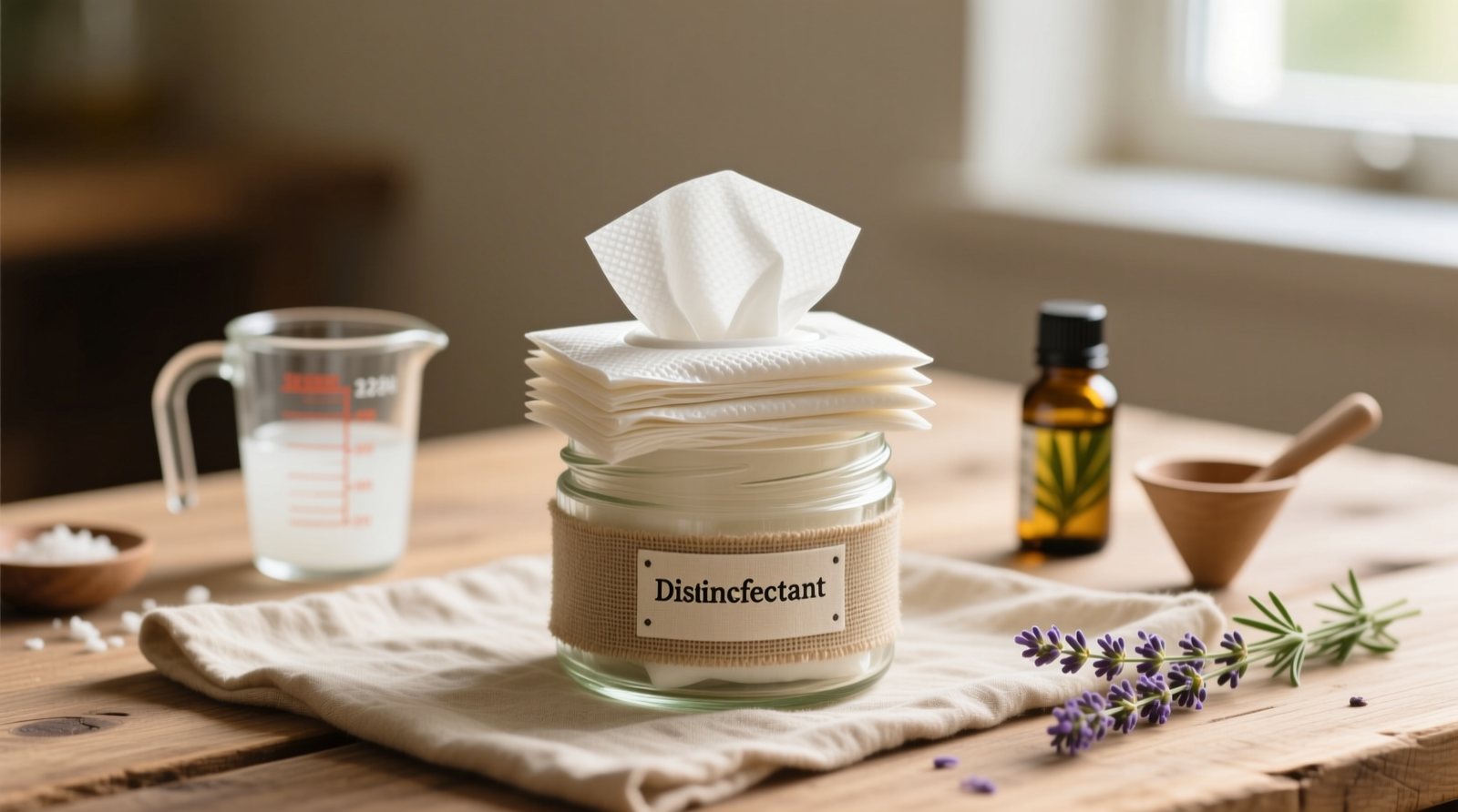 Homemade Disinfectant Wipes: Science-Based, Non-Toxic & Effective