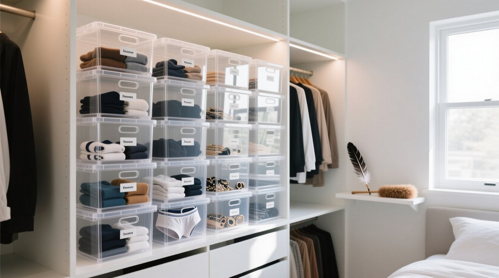 Acrylic closet bins worth the dust.jpg