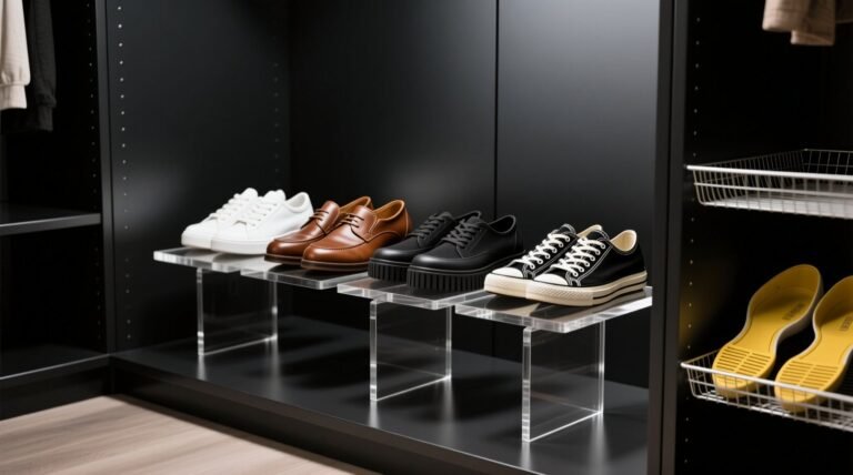 Acrylic shoe risers vs wire mesh for sole discoloration.jpg