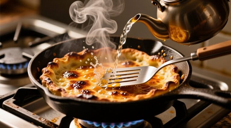 Add a little water on heat to scrape delicious crust in science backed deglazing.jpg