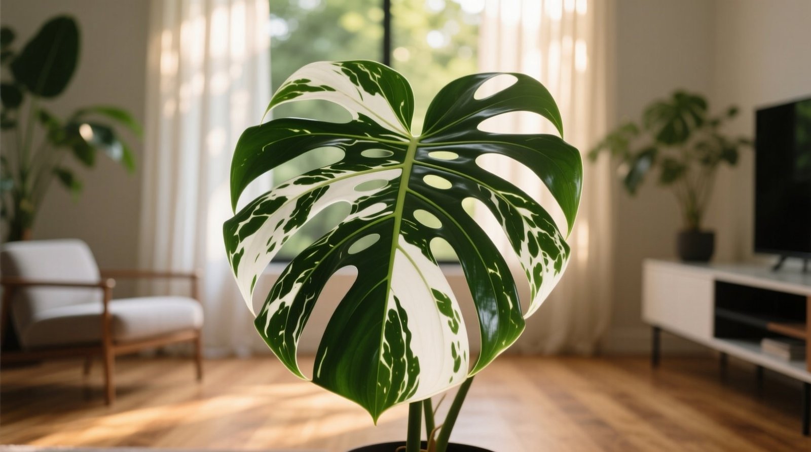 Albo variegated monstera care light water propagation guide.jpg