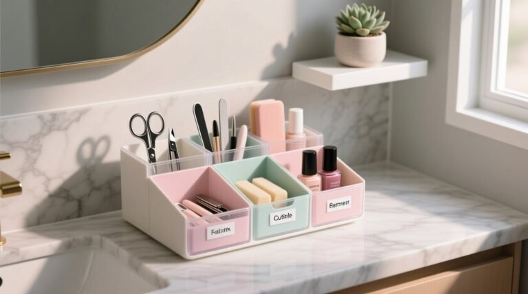 An organized nail care bin is not closet organization.jpg