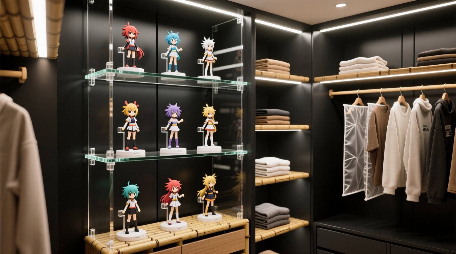 Anime closet organization figures merch.jpg