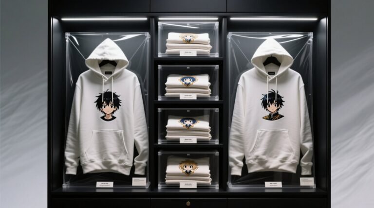 Anime hoodie storage without flattening logos.jpg