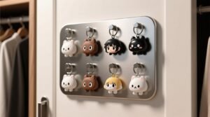 Anime keychain closet door organization.jpg