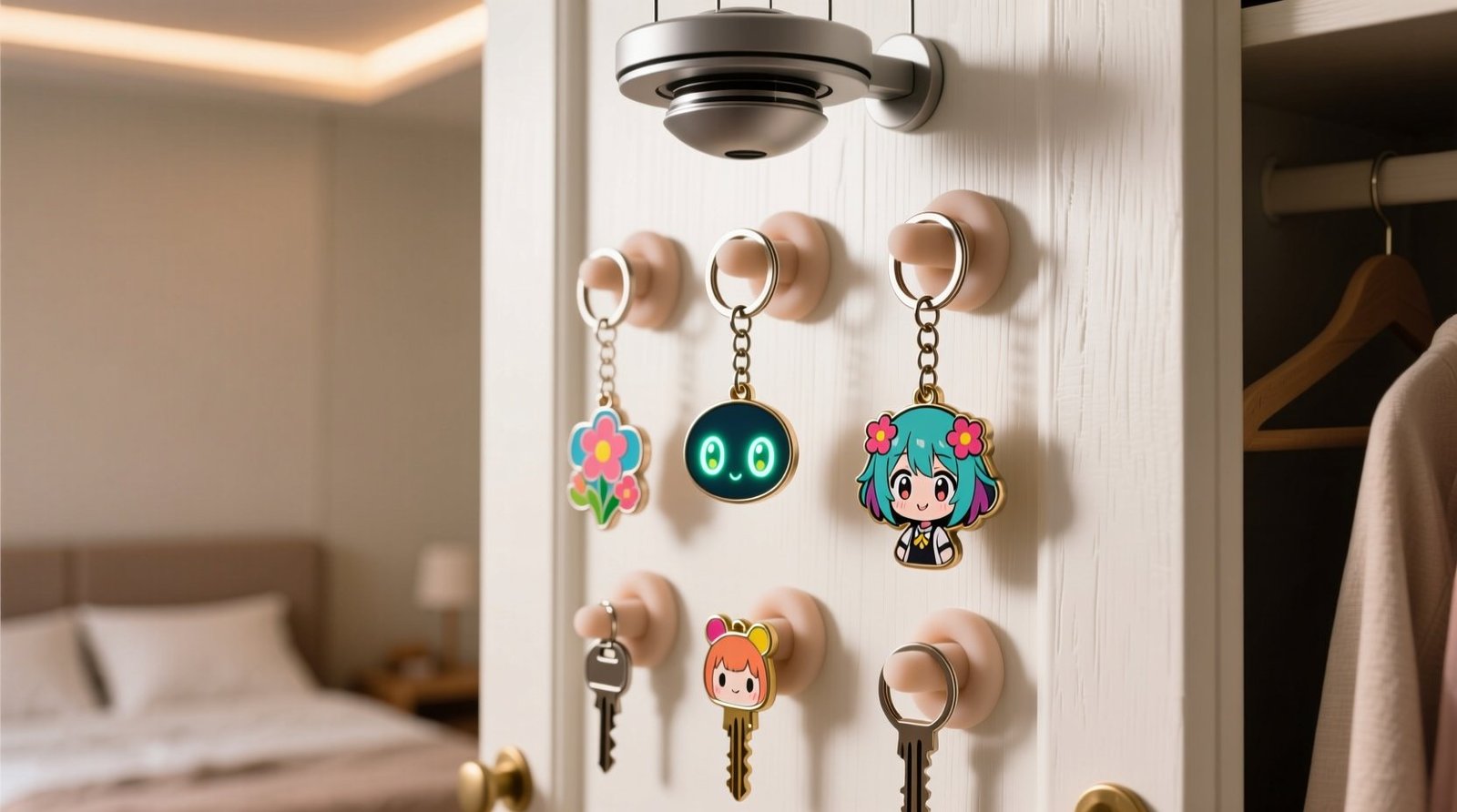 Anime keychain closet door storage.jpg