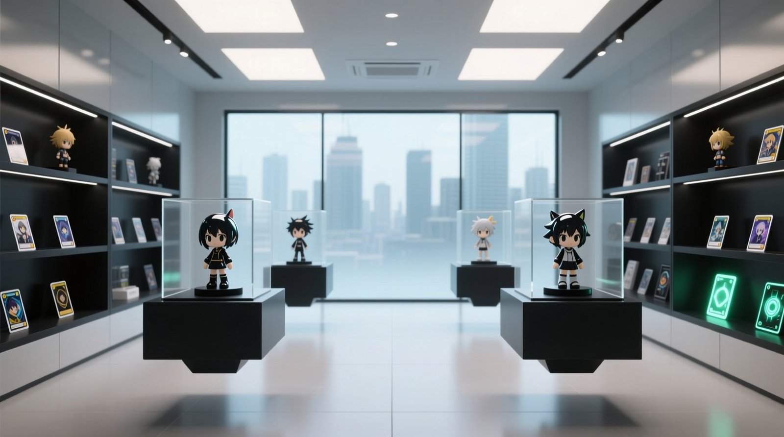 Anime merch display without dust or static.jpg