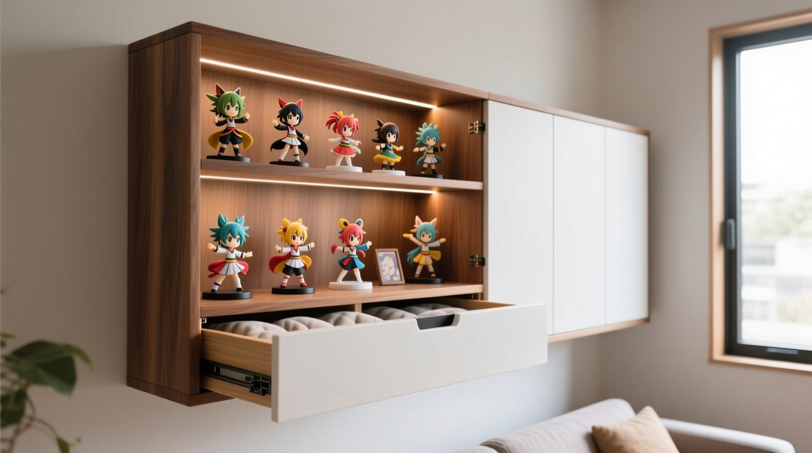 Anime merch storage display vs drawer balance.jpg