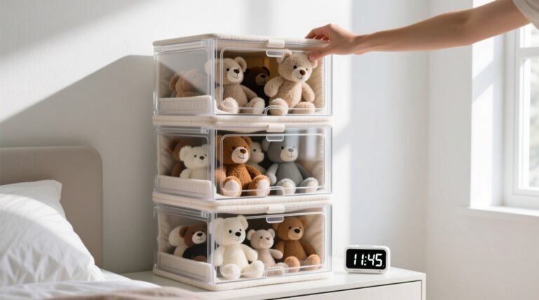 Anime plush storage dust free corner organization.jpg