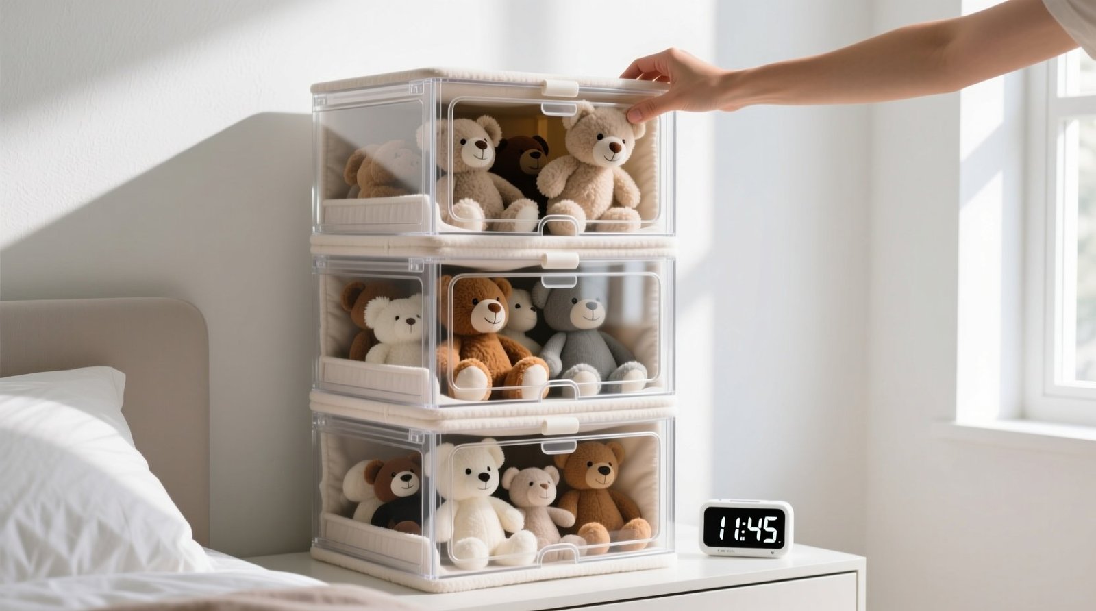 Anime plush storage dust free corner organization.jpg