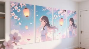 Anime wallpaper panels for rental closets.jpg