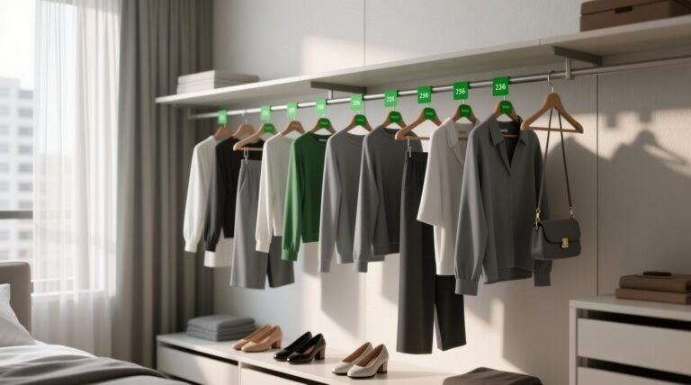 Arrange outfits by last worn to cut down decision time.jpg