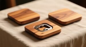 Attach bottle openers to coaster bottoms science backed kitchen hack.jpg