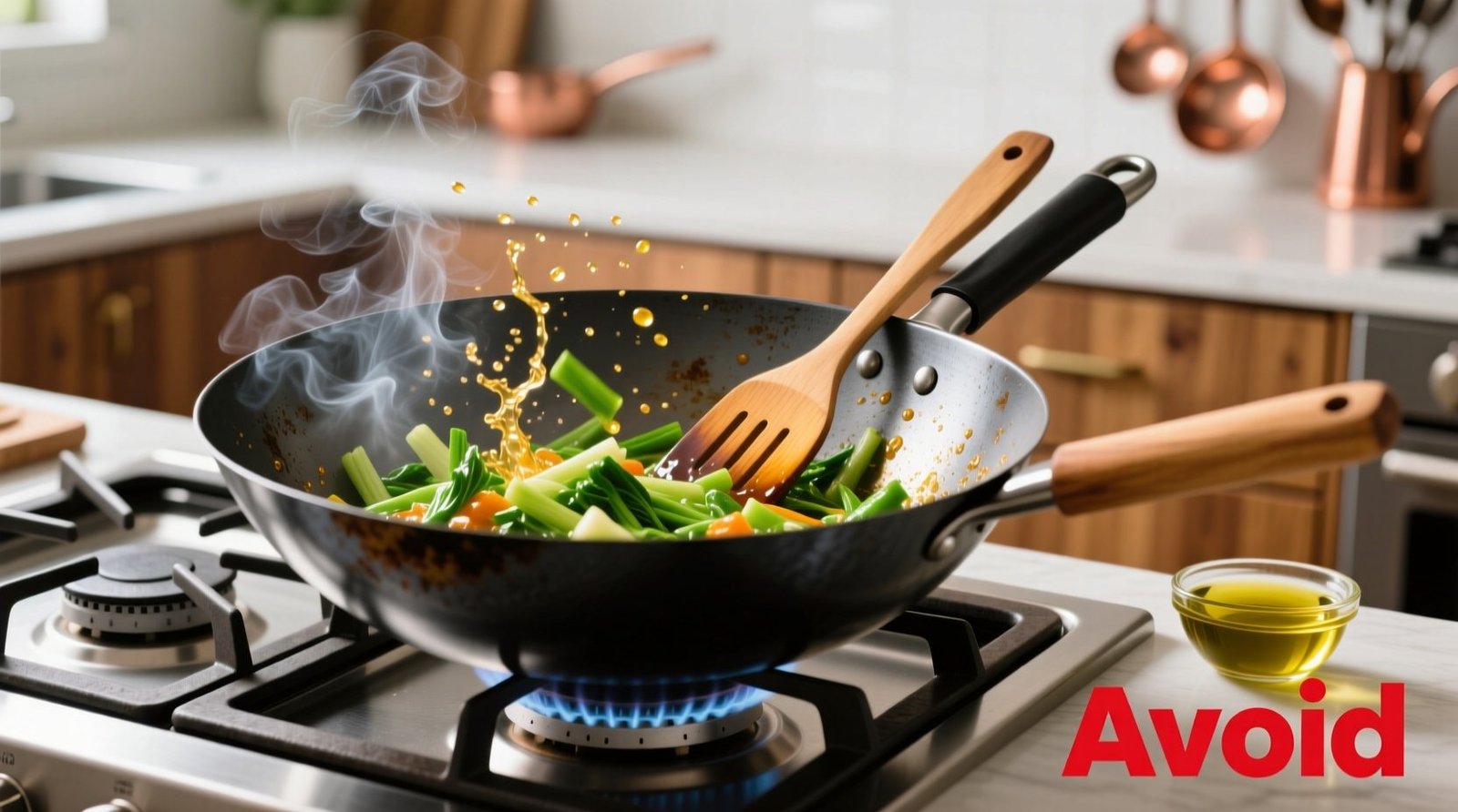 Avoid olive oil in your wok and other wok cooking tips.jpg