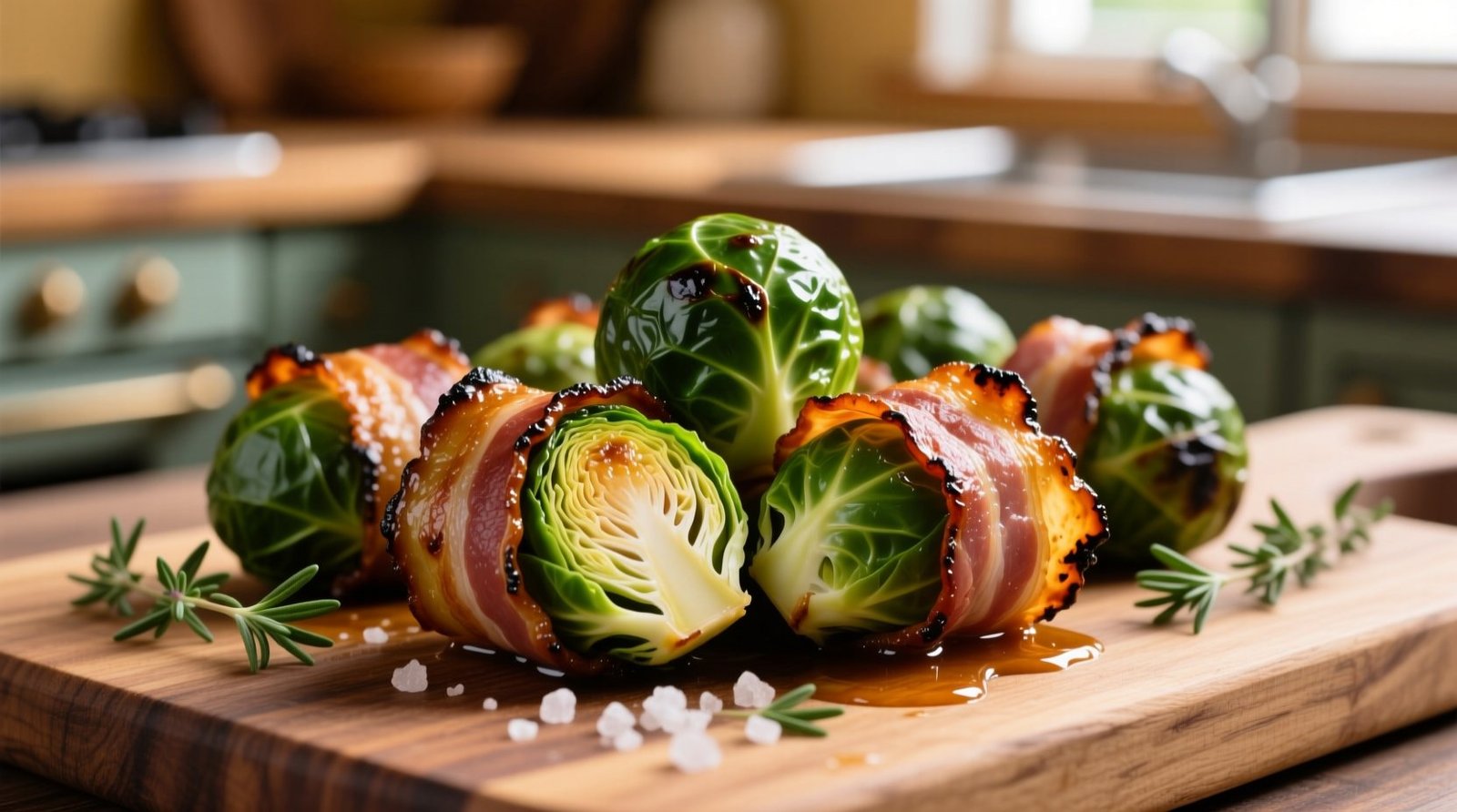 Bacon wrapped brussels sprouts science backed kitchen hacks.jpg