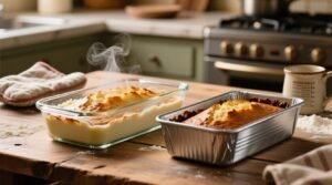 Baking in glass vs metal science based temperature time adjustments.jpg