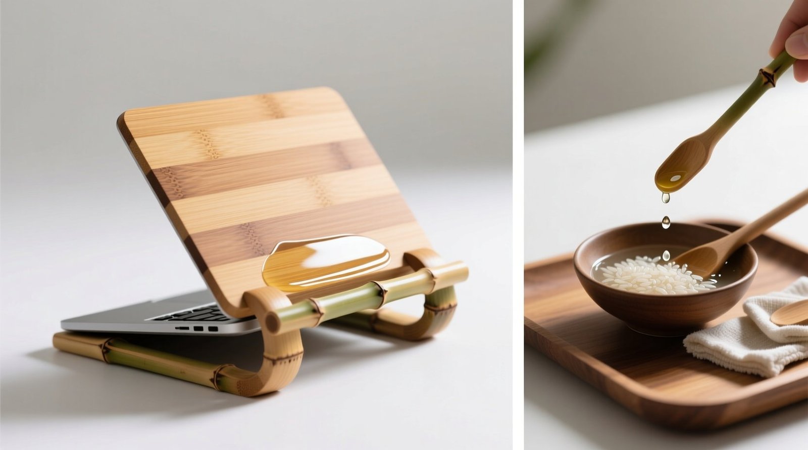 Bamboo laptop stand rice water polish safety.jpg