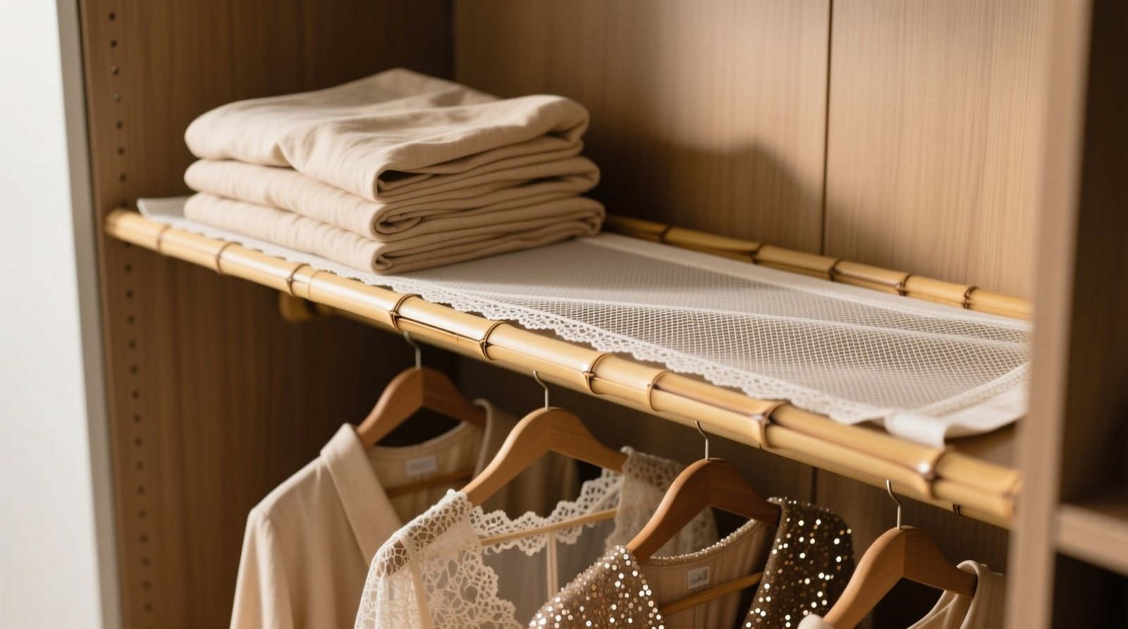 Bamboo shelf liner vs felt snag free closet organization tips.jpg