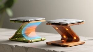 Bamboo vs reclaimed maple laptop stands heat dissipation compared.jpg