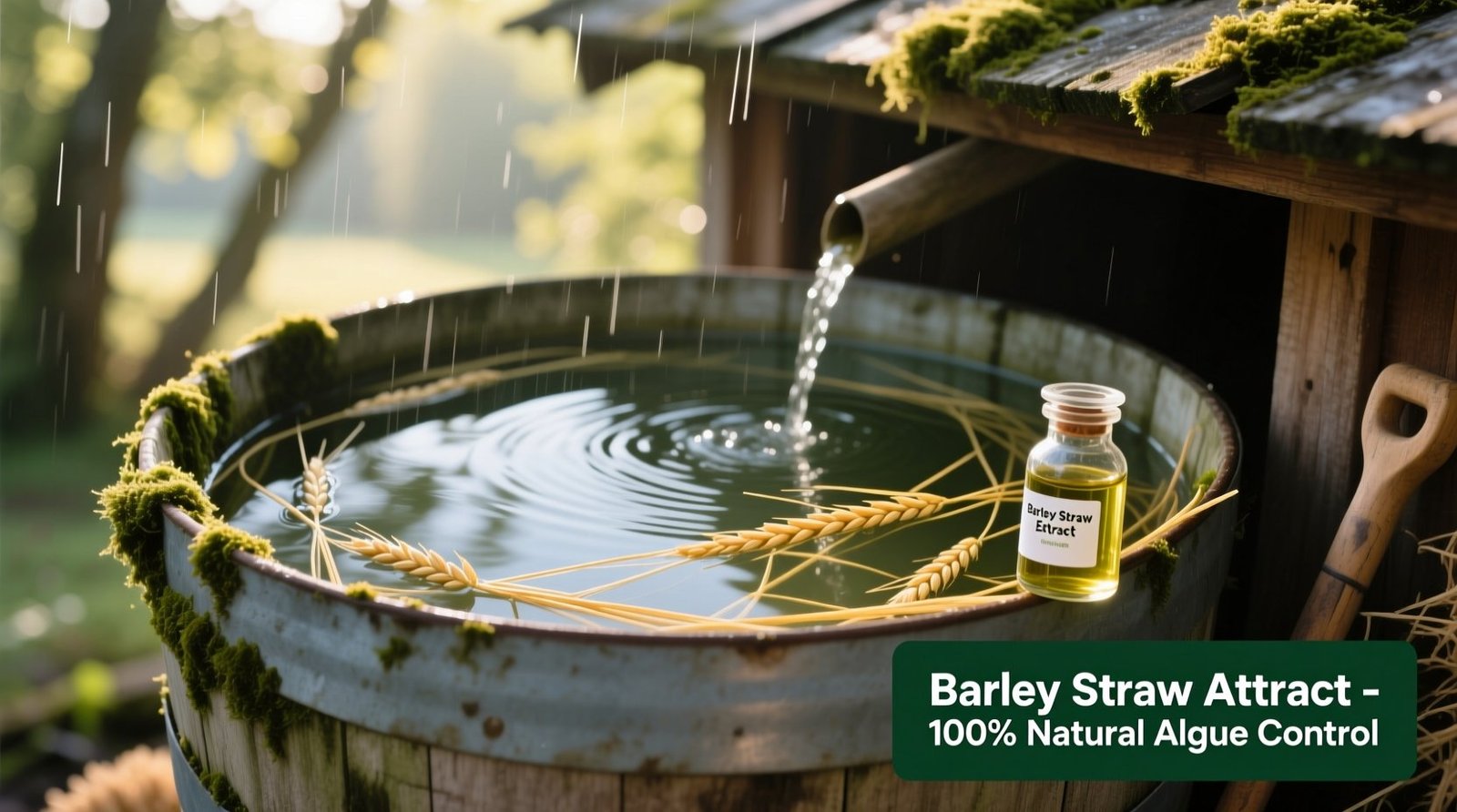 Barley straw extract for rain barrel algae.jpg