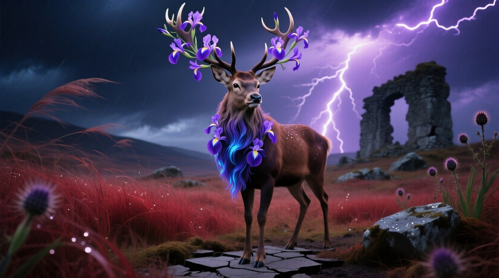 Bearded iris deer resistant facts limits proven protection.jpg