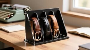 Belt rack vs hanging loop stop leather creasing.jpg