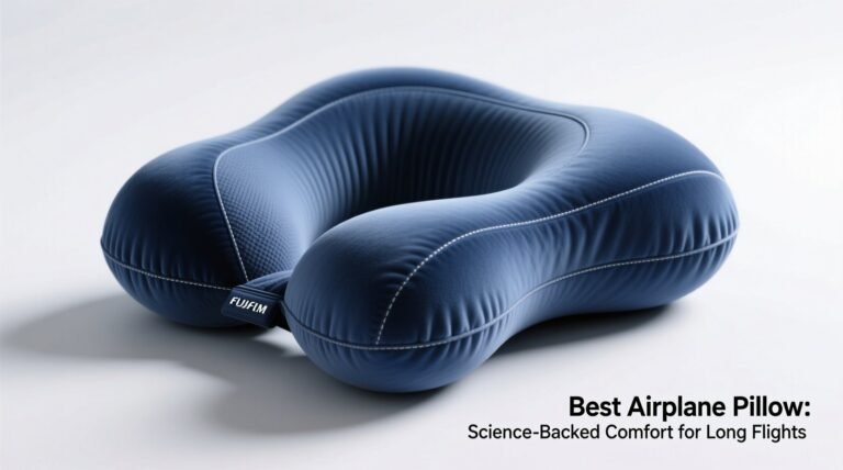 Best airplane pillow science backed comfort for long flights.jpg
