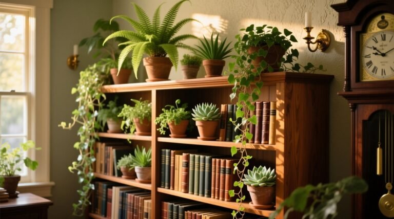 Best bookcase plants low light space smart easy care choices.jpg