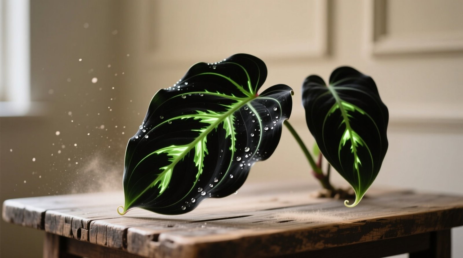 Black maranta care light water propagation guide.jpg