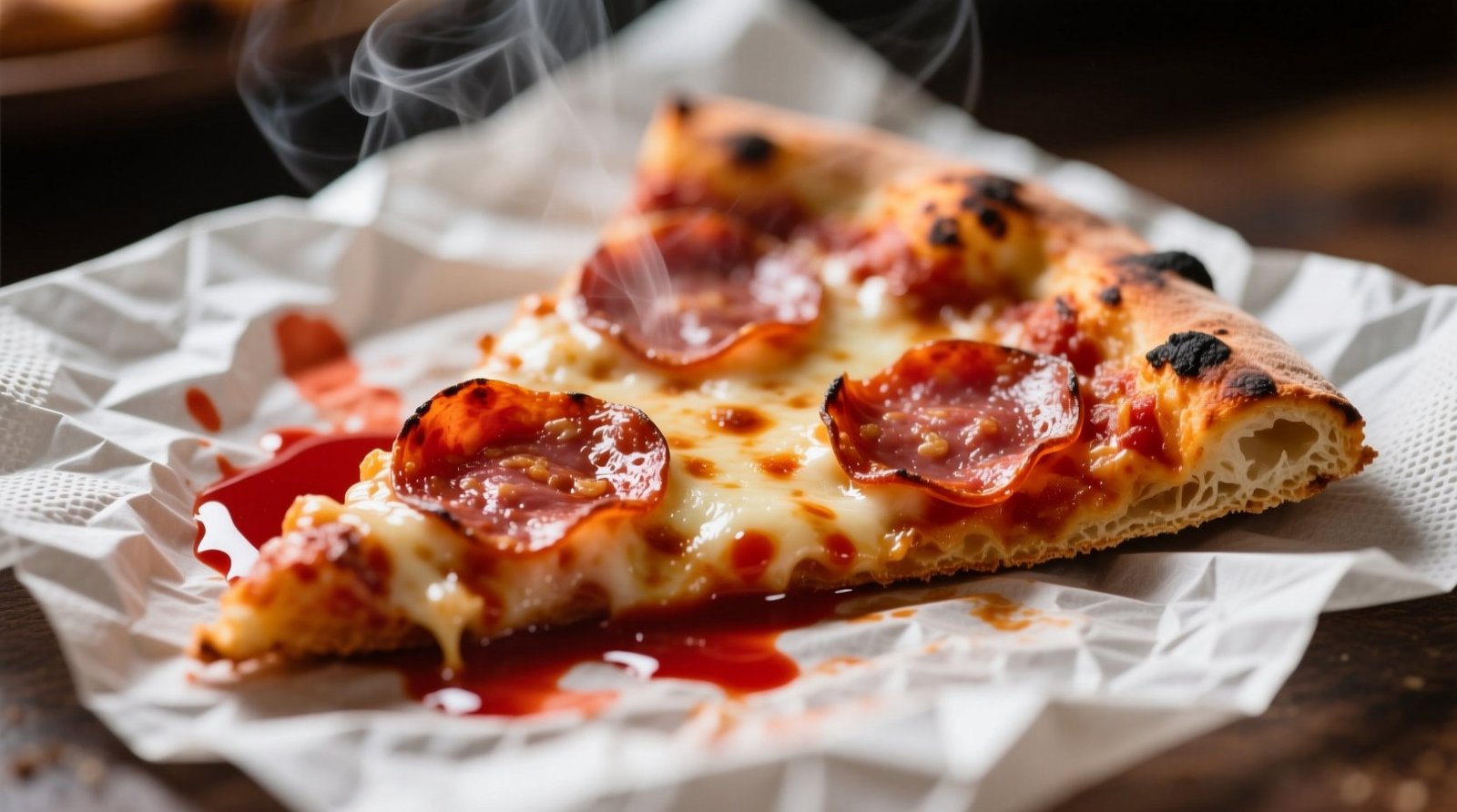 Blotting pizza with a napkin actually cuts significant fat calories.jpg