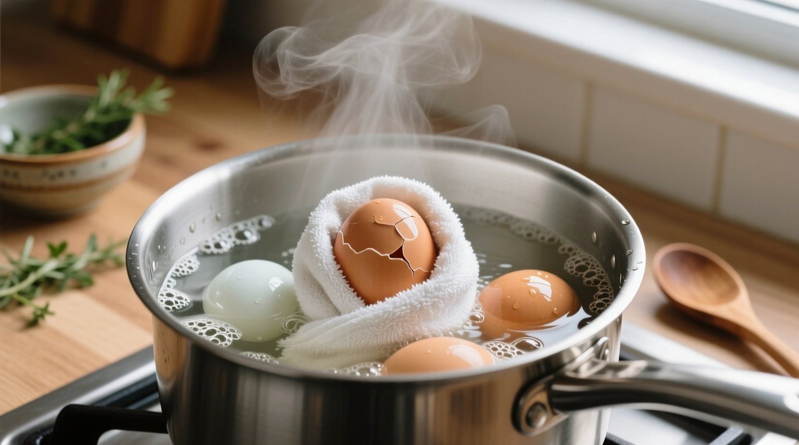 Boil eggs with a towel to keep them from cracking science backed method.jpg