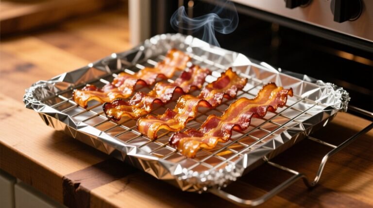 Boost your oven baked bacon with an aluminum foil rack science backed method.jpg
