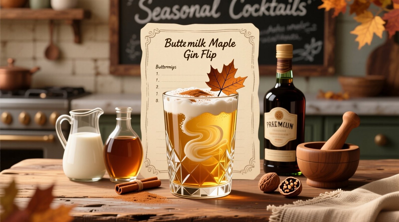 Buttermilk Maple Gin Flip Recipe: Science-Backed Prep & Serving Hacks