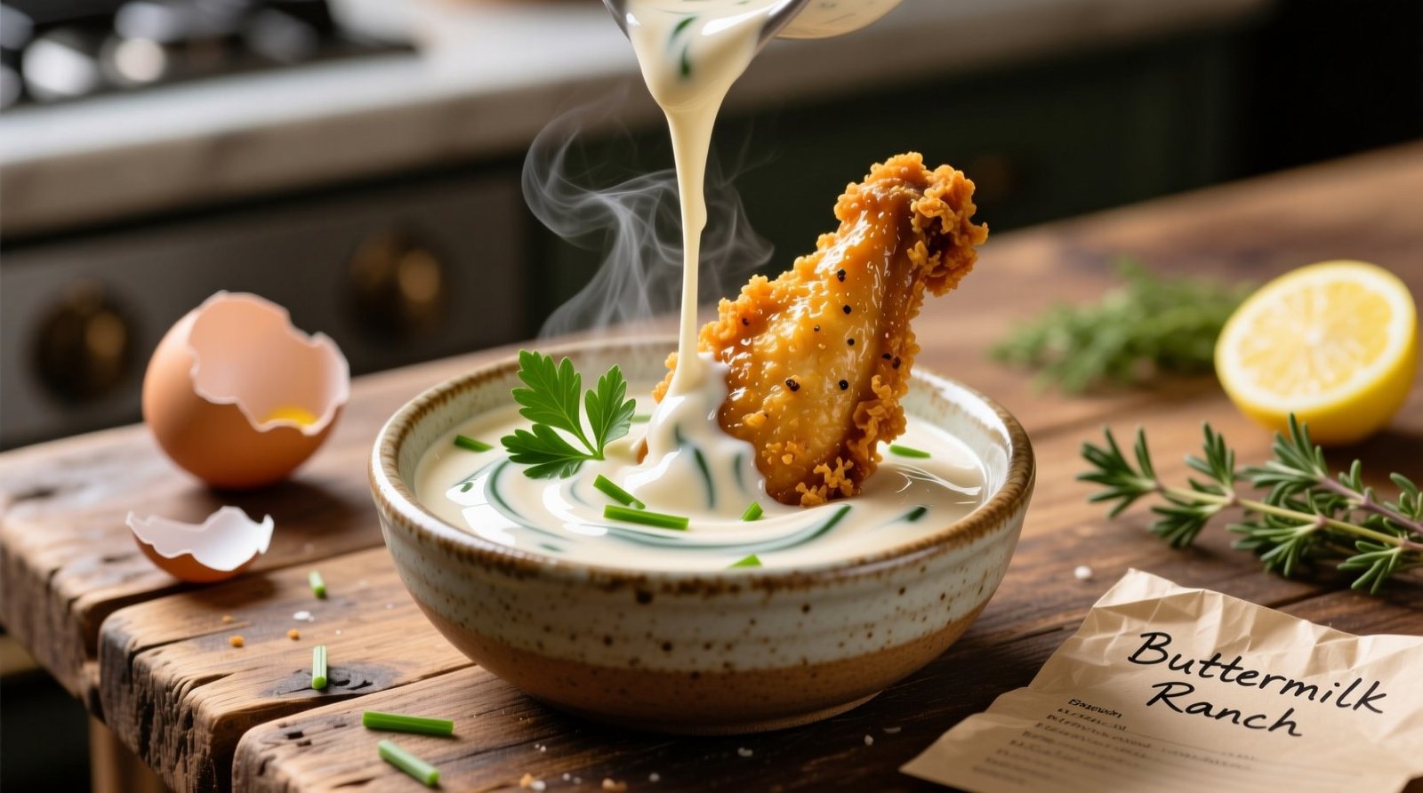Buttermilk Ranch Dipping Sauce for Fried Chicken Recipe (Science-Optimized)