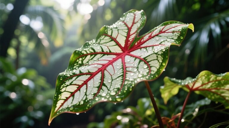 Caladium plant images real world identification care guide.jpg