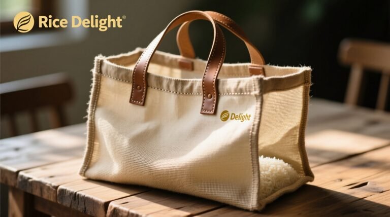 Can you make a durable reusable grocery bag from an empty rice bag.jpg