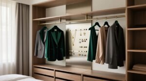 Capsule wardrobe organization with velvet hangers magnets.jpg