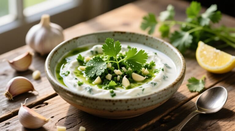 Cilantro garlic yogurt sauce recipe food science optimized.jpg