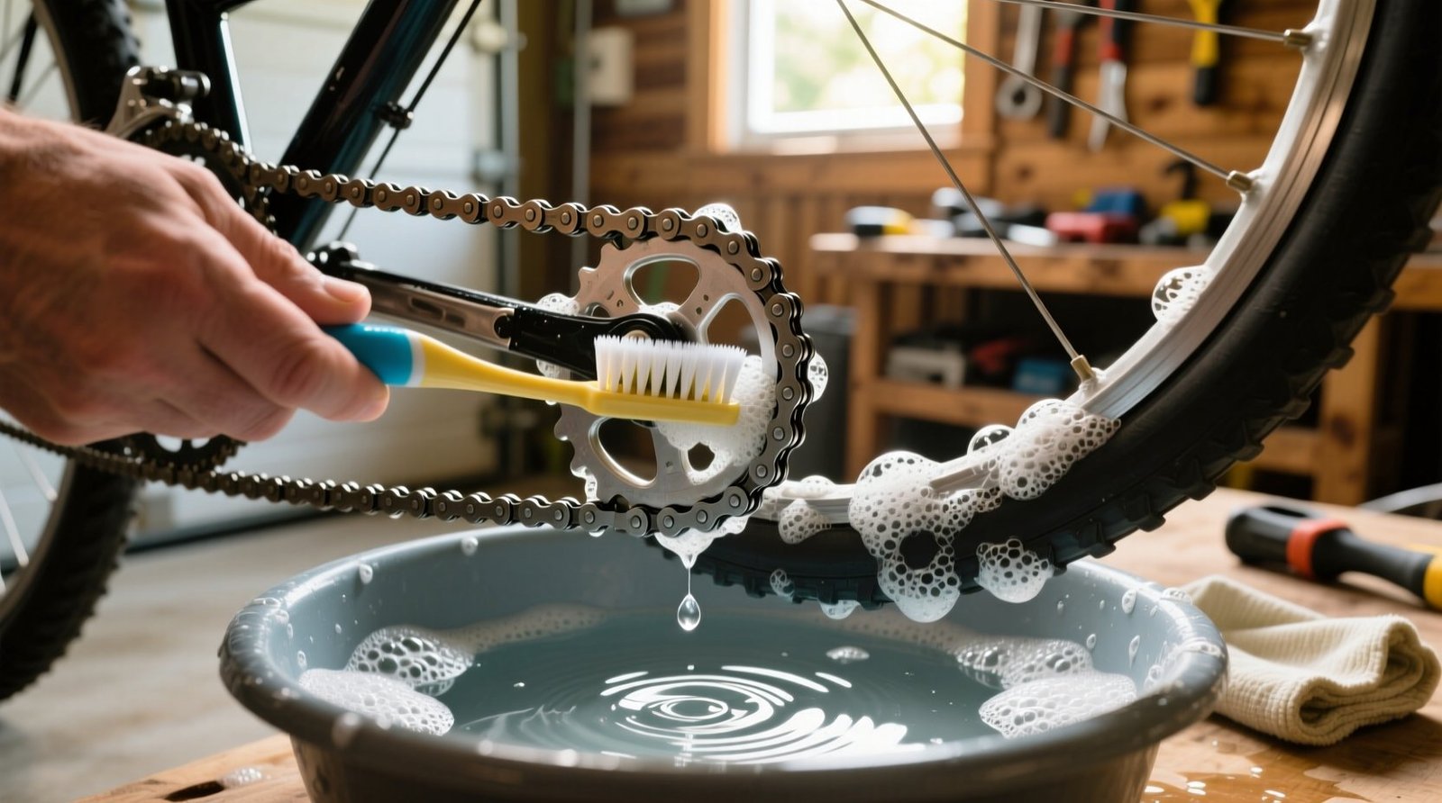 Clean a bicycle chain without special cleaning tools eco verified method.jpg