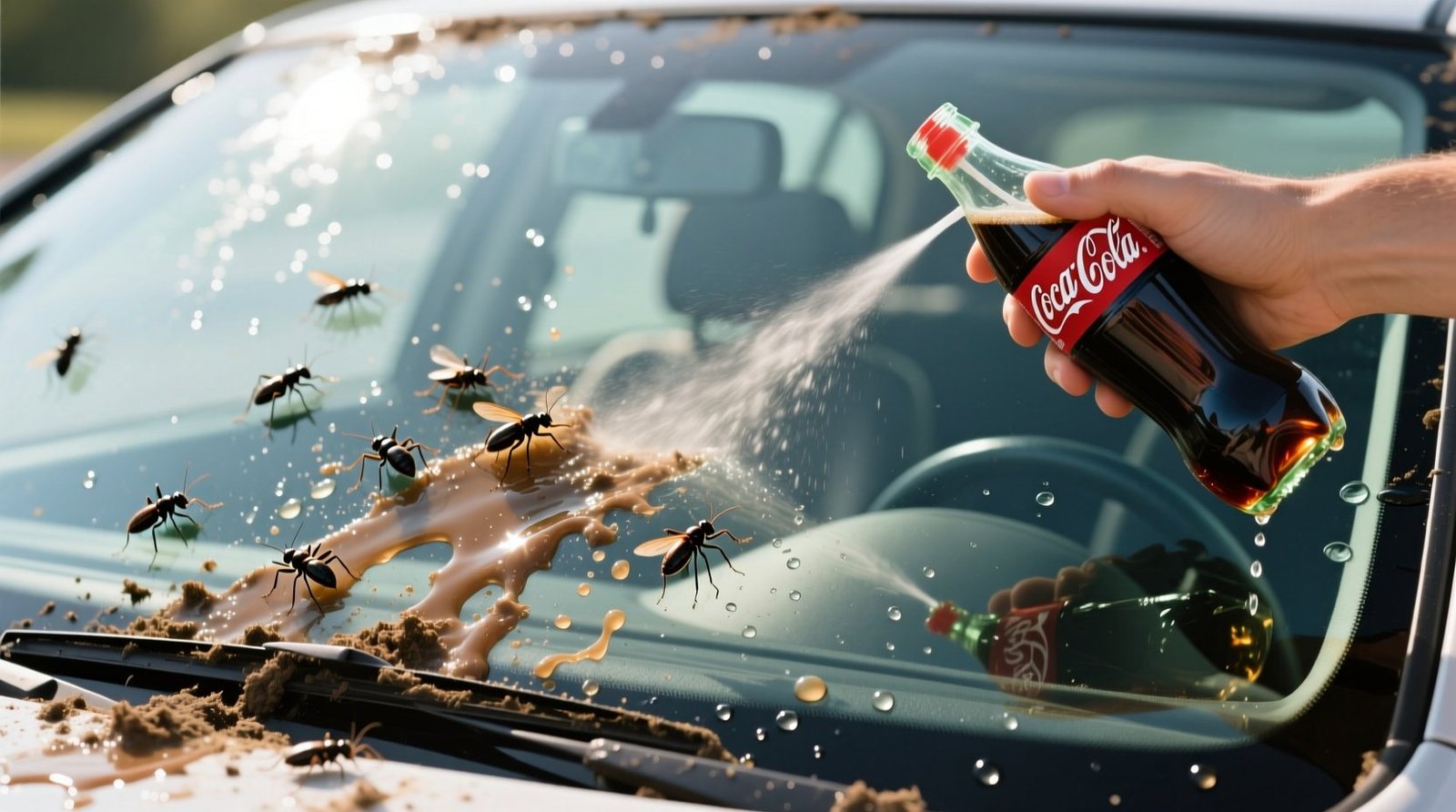 Clean dirt and bugs off your windshield with coca cola no heres why.jpg
