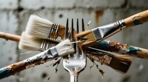 Clean dirty paintbrushes in a snap with a fork eco cleaning guide.jpg