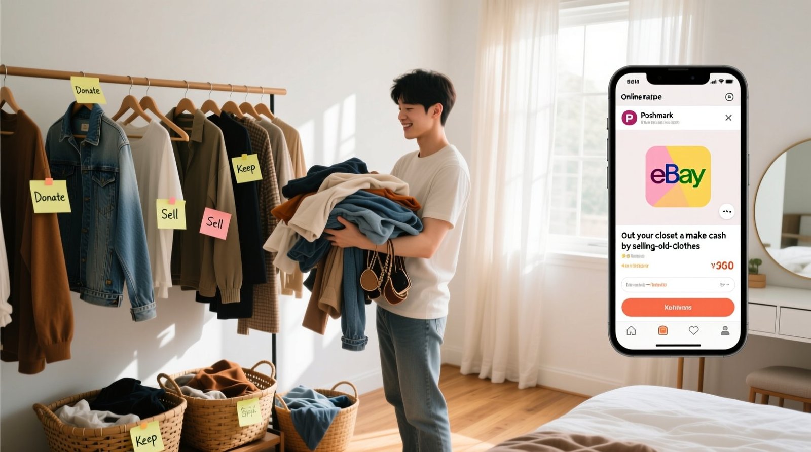 Clean out your closet make extra cash by selling old clothes.jpg