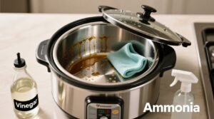 Clean the inside of your slow cooker with ammonia or vinegar never.jpg