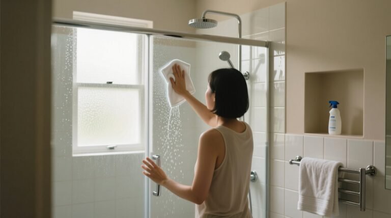 Cleaning shower with towel the eco cleaning method that works.jpg
